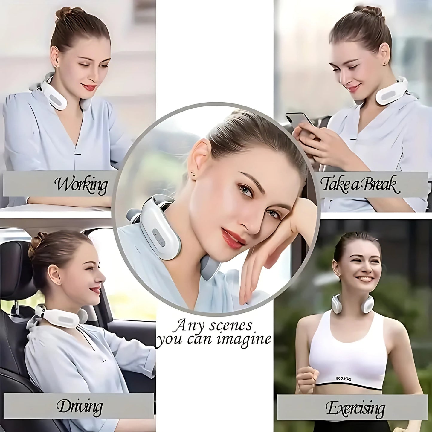 CoreVital® 4-Point Neck Massager – Deep Relief with Heat & Vibration