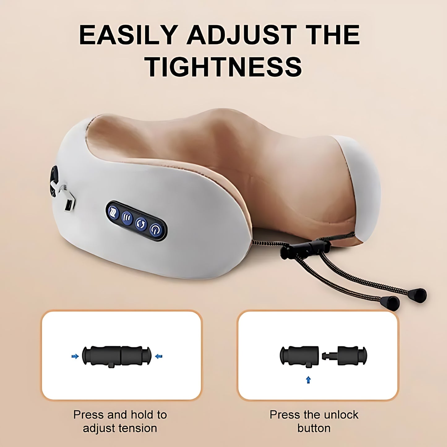 CoreVital® U-Shape Heated Neck Massager – Portable & Rechargeable