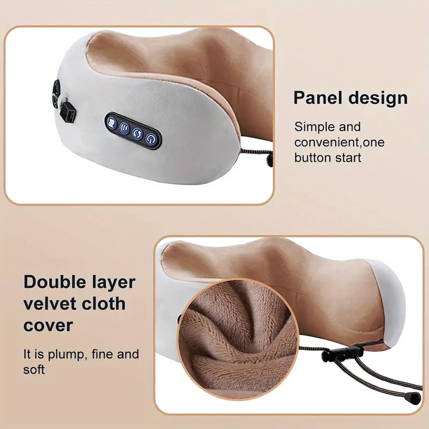 CoreVital® U-Shape Heated Neck Massager – Portable & Rechargeable