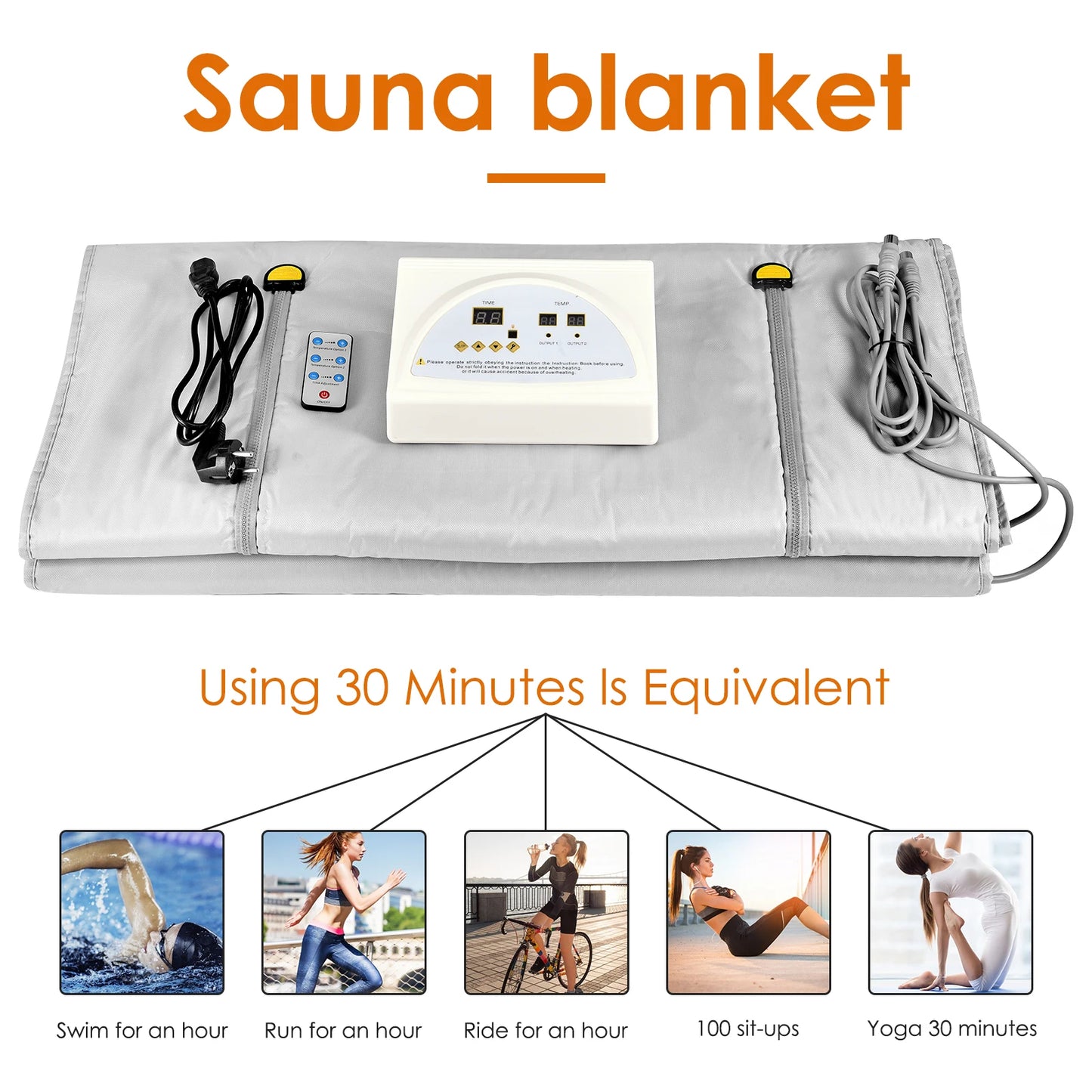 CoreVital® Infrared Sauna Blanket – Portable Slimming & Detox Heating Blanket