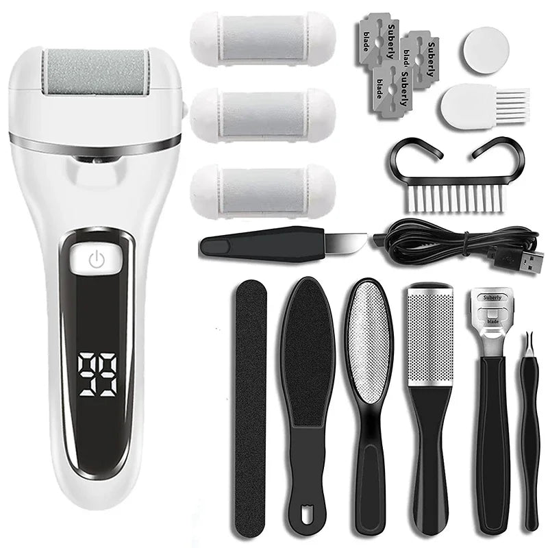CoreVital® (14 in 1) 3 Rollers Manicure Nail Electric Feet Callus Remover