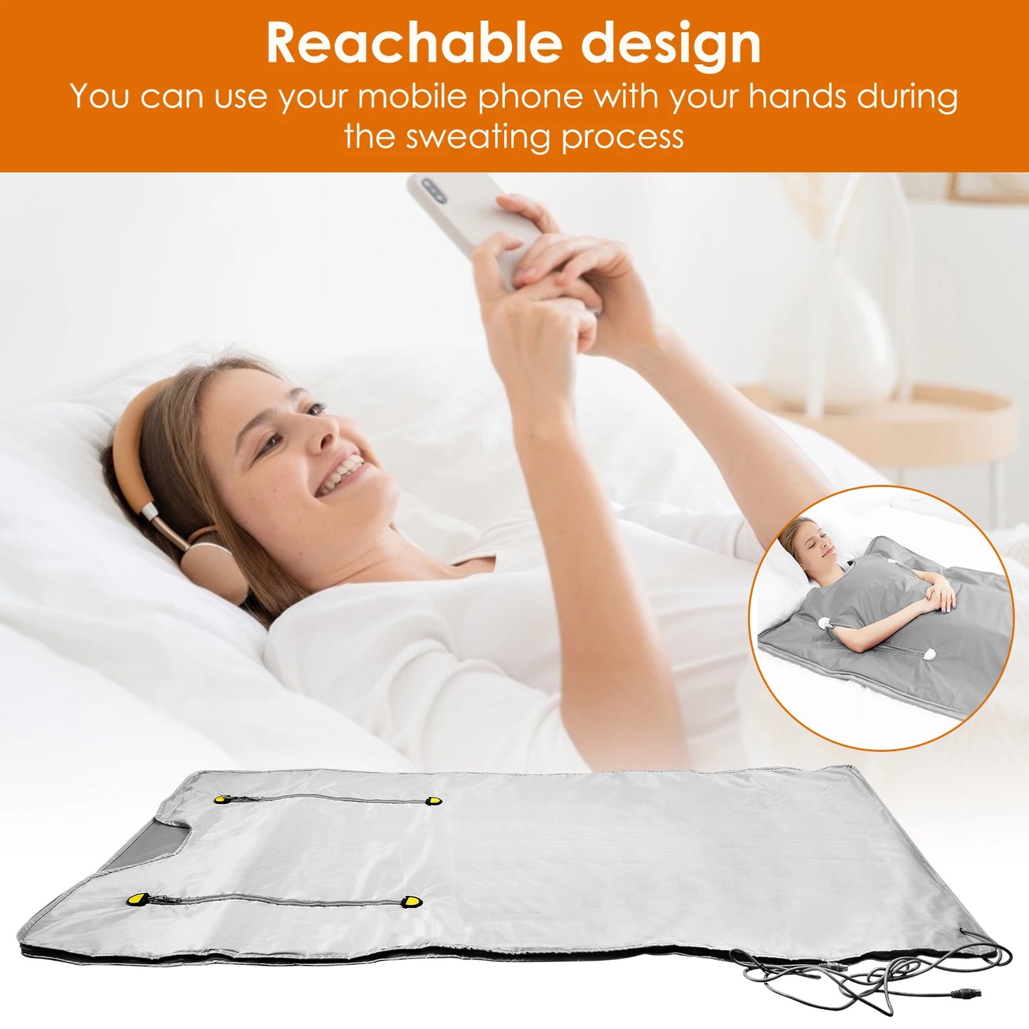 CoreVital® Infrared Sauna Blanket – Portable Slimming & Detox Heating Blanket