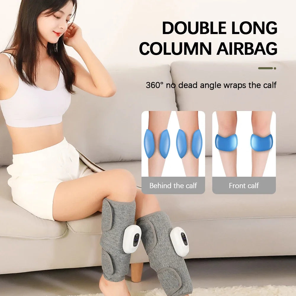 CoreVital AirFlex Leg Massager – Wireless Rechargeable Air Compression for 360° Calf and Leg Muscle Pain Relief