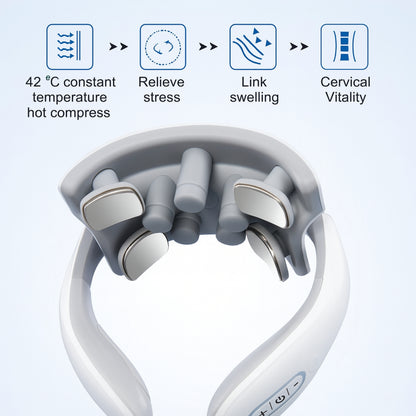 CoreVital® 4-Point Neck Massager – Deep Relief with Heat & Vibration