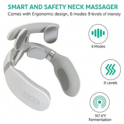 CoreVital® 4-Point Neck Massager – Deep Relief with Heat & Vibration