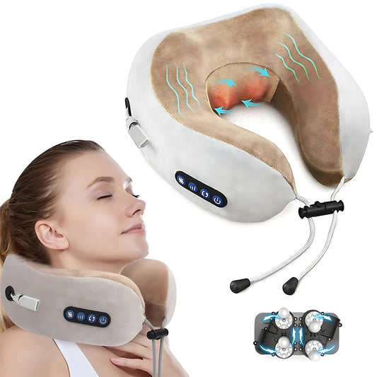 CoreVital® U-Shape Heated Neck Massager – Portable & Rechargeable