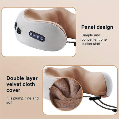 CoreVital® U-Shape Heated Neck Massager – Portable & Rechargeable