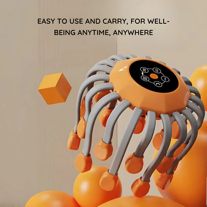 CoreVital™ OctoRelax Massage Cap — Smart Bluetooth Scalp Massager