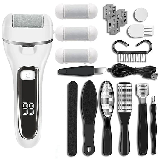 CoreVital® (14 in 1) 3 Rollers Manicure Nail Electric Feet Callus Remover