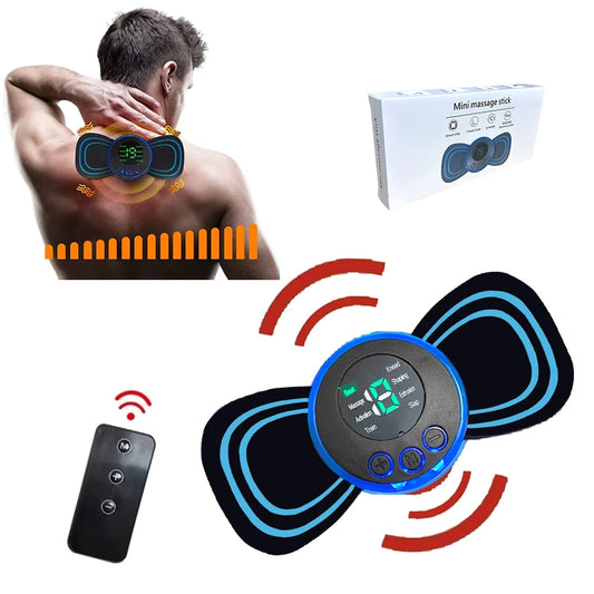 CoreVital® Portable Neck Massager with Remote – Rechargeable Low-Frequency Pulse Device for Pain Relief & Relaxation
