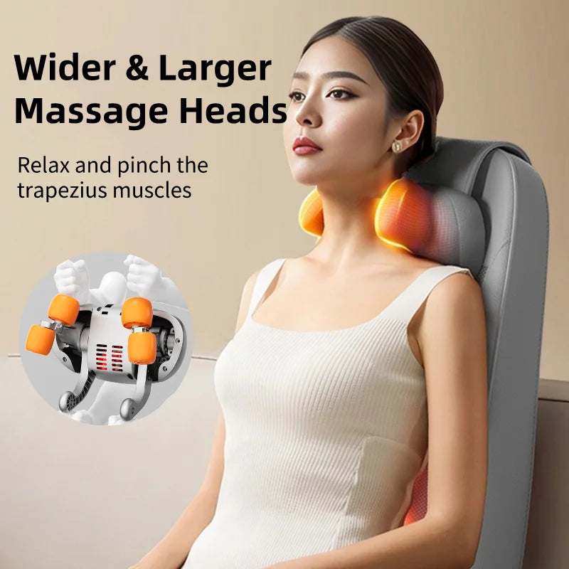 CoreVital® Multifunctional Electric Massage Cushion – Shiatsu & Vibration Massager for Neck, Back, Shoulder & Waist