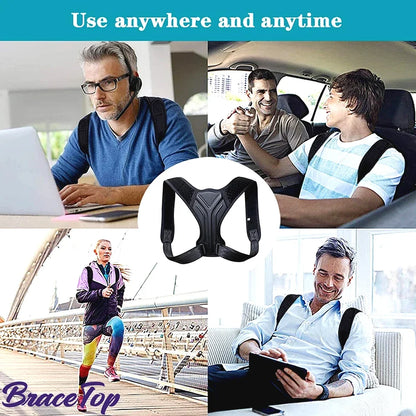 CoreVital® Back & Shoulder Posture Corrector Belt – Adjustable Brace for Neck, Spine & Upper Back Pain Relief
