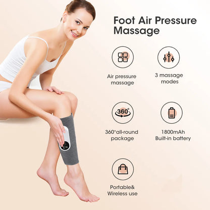 CoreVital® Rechargeable Leg Massager – Air Compression Device for Calves, Thigh & Knee Relief