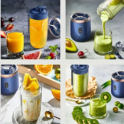 CoreVital® Portable Fruit Juice Blender – Personal Mini Juicer Cup with 6 Blades for Smoothies & Home Use
