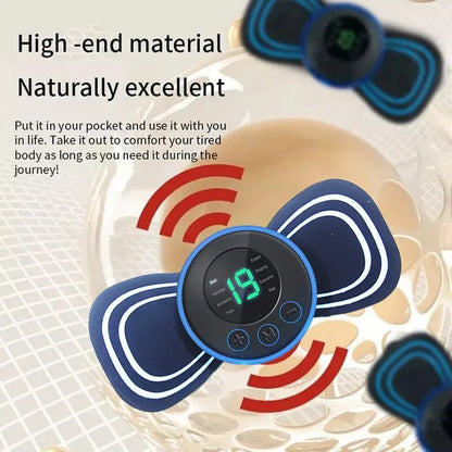 CoreVital® Portable Neck Massager with Remote – Rechargeable Low-Frequency Pulse Device for Pain Relief & Relaxation