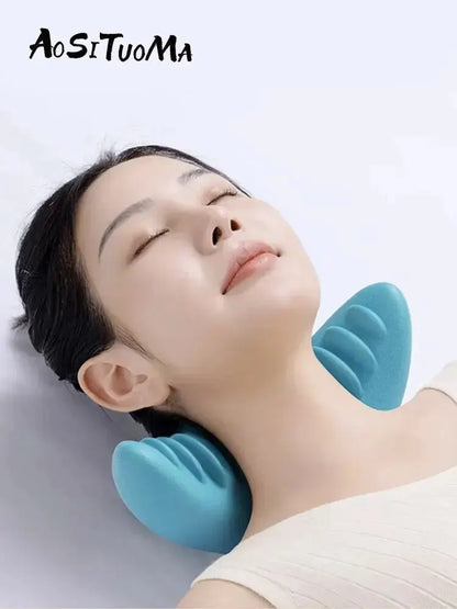 CoreVital® Cervical Traction Pillow – Neck & Shoulder Massager for Spine Alignment and Pain Relief